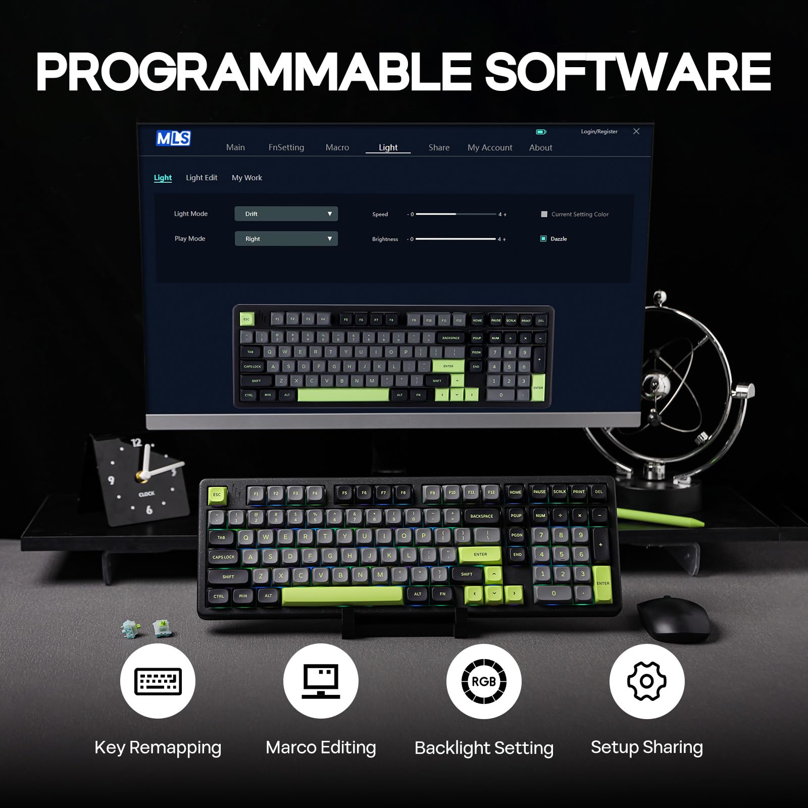 Amazon | MechLands Blade101 ワイヤレスゲーミングキーボード